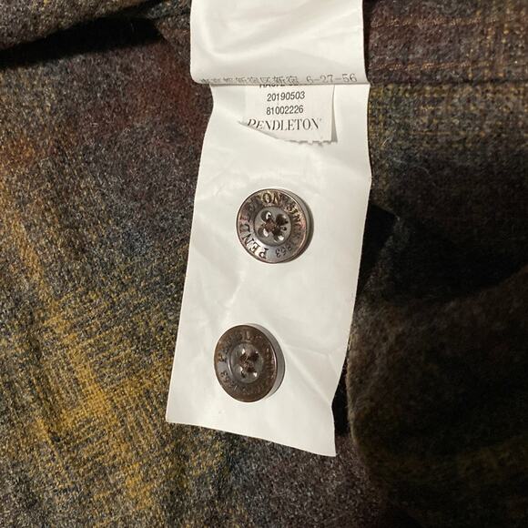 Pendleton The Original Board Shirt 100% Virgin Wool Button Down Men’s S Fitted - Picture 7 of 11